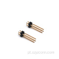 Cabeçalho de pino de 2,54 mm Linha dupla reta 4P